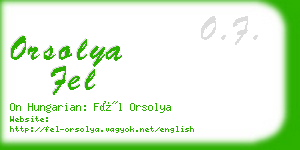 orsolya fel business card